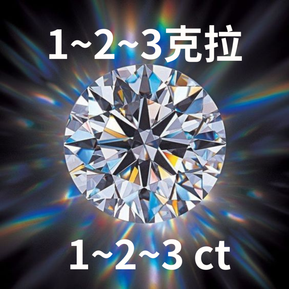 1-3克拉鑽石-培育鑽石
